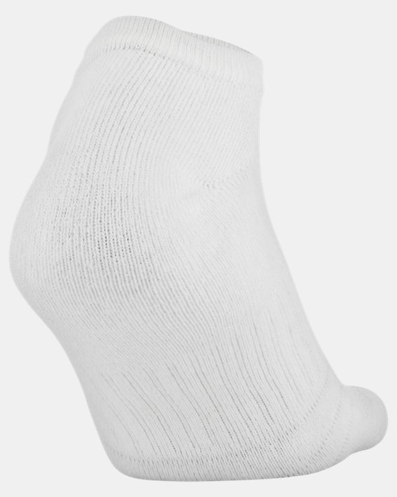Unisex UA Training Cotton No Show 6-Pack Socks, Gray, pdpMainDesktop image number 7